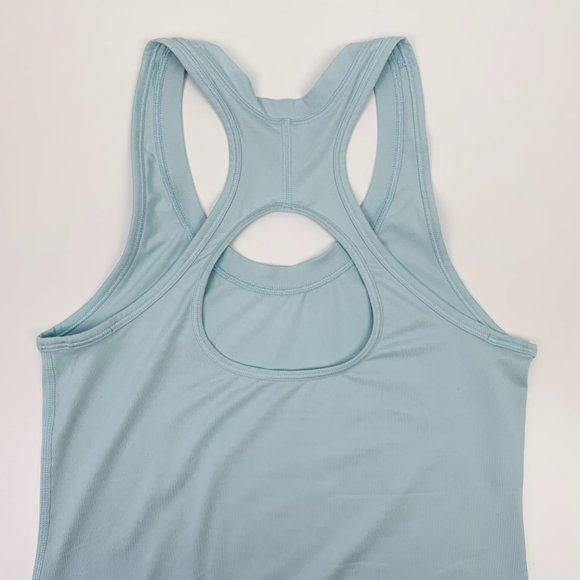 Athleta Nitro Tank Top Lightweight Keyhole Back Yoga Gym Blue Size XS - Picture 5 of 9